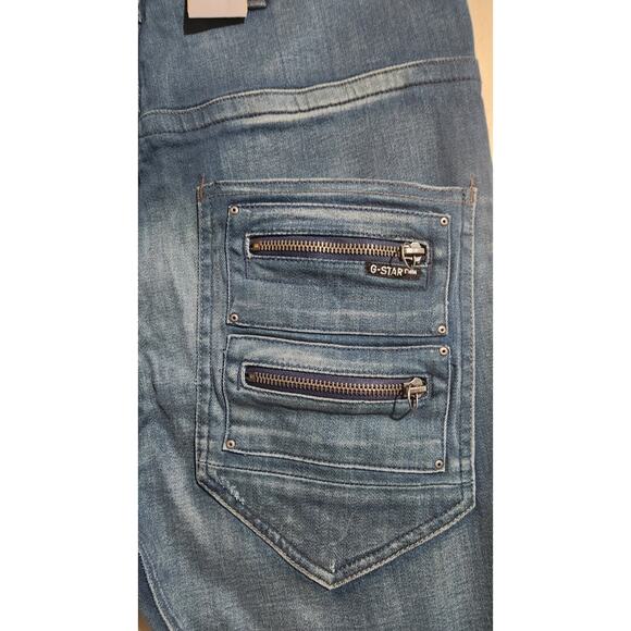 G-STAR Originals Raw Denim G-RAW 3D Roper x Loose Tapered Jeans Cargo 26x33 Blue - Picture 4 of 11